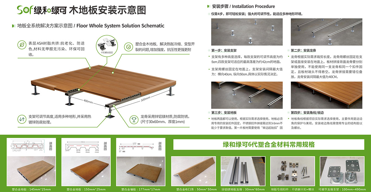 纳米碳化木护栏安装方式
