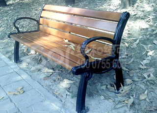 园林木塑休闲椅/木塑塑木休闲椅