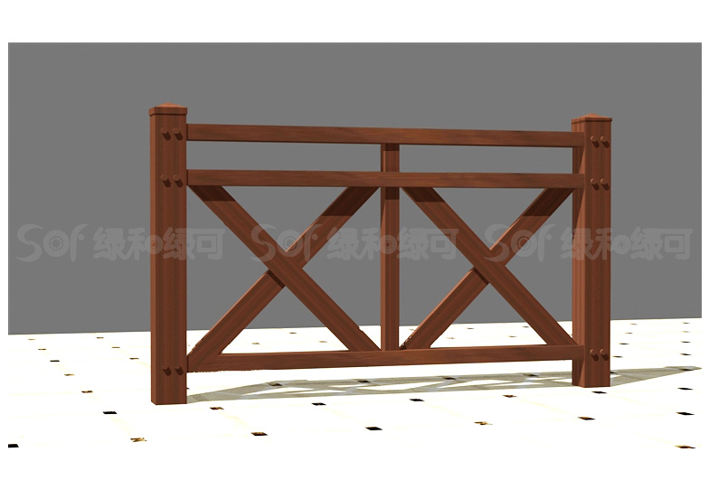 石英木塑别墅围栏/木塑塑木栏杆