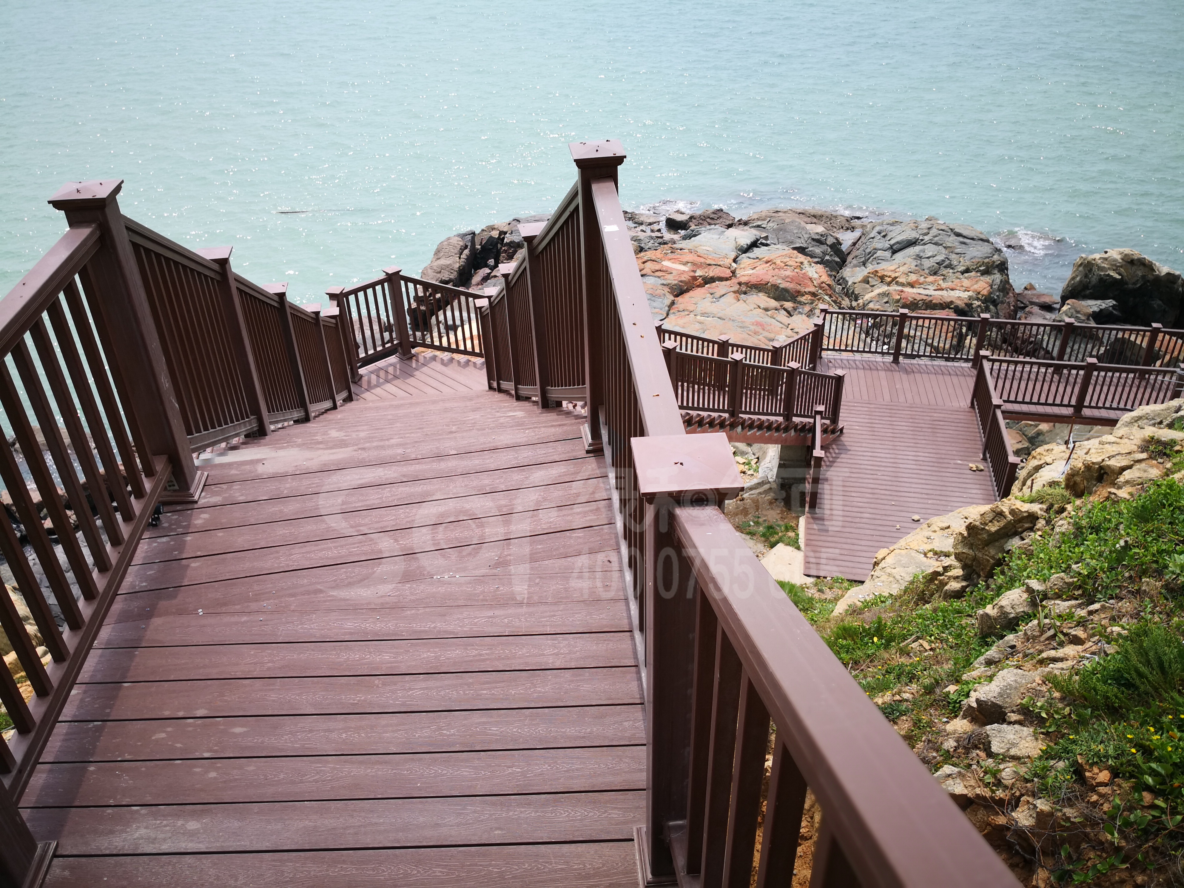 观光石英木塑栏杆