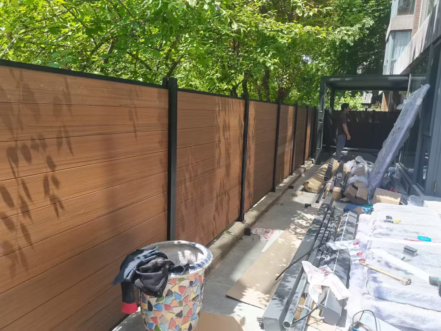 共挤塑木围栏围墙（3）