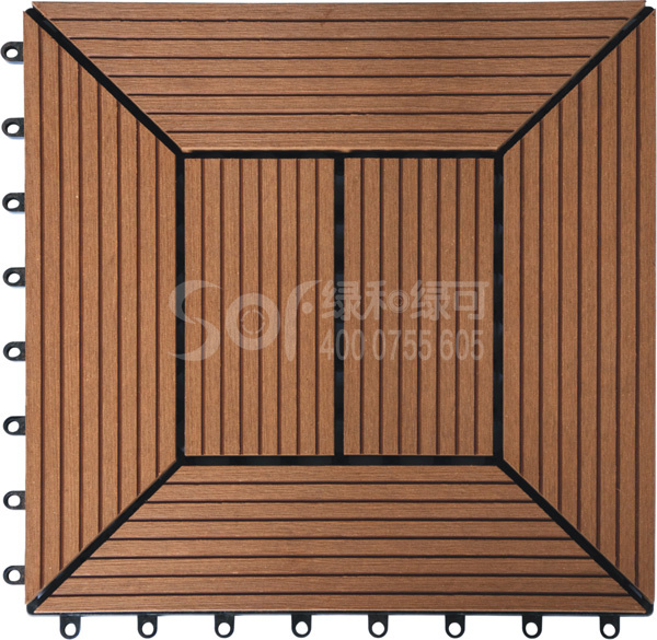 阳台塑木diy地板