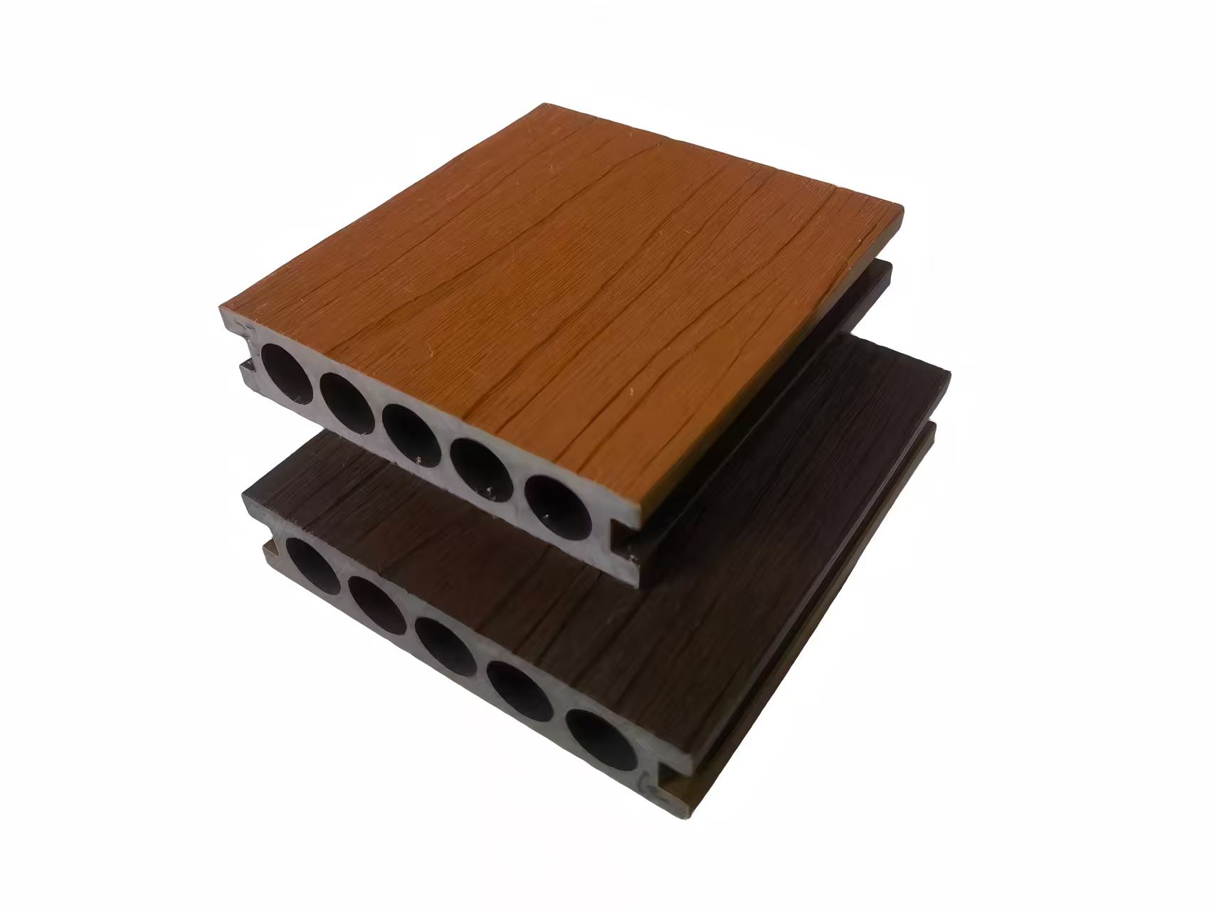 PE共挤塑木圆孔地板ZJ140Y30