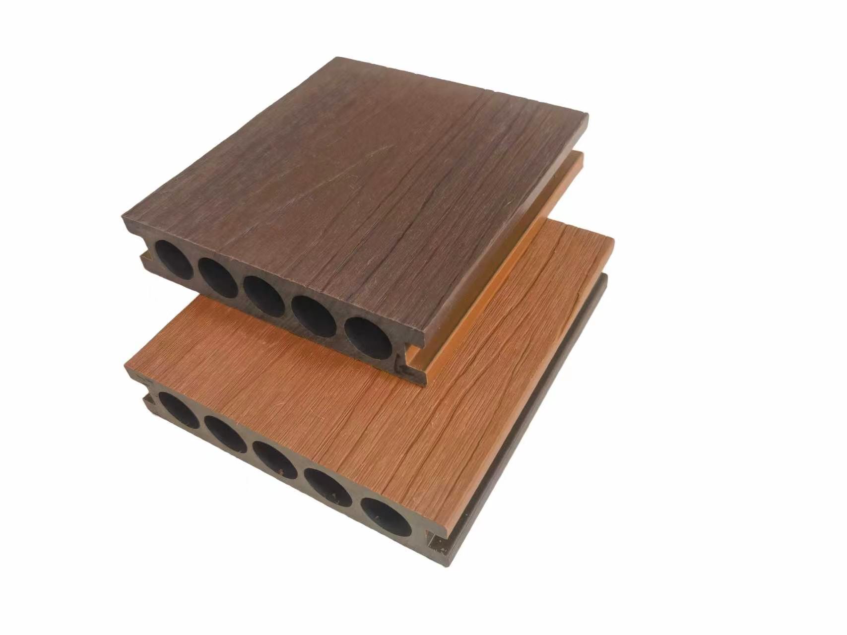 PE共挤塑木圆孔地板ZJ140Y30