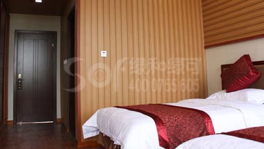 西藏福清大酒店生态木墙板生态木吊顶