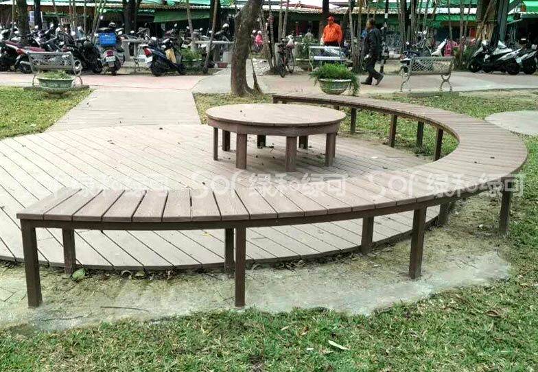 木塑围凳/木塑塑木围树椅