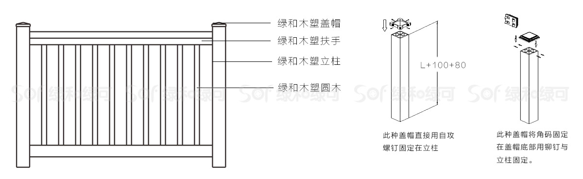 木塑方柱安装方式