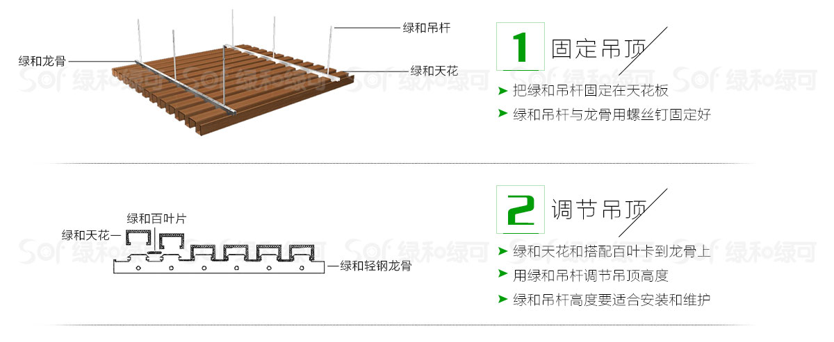 生态木吊顶安装