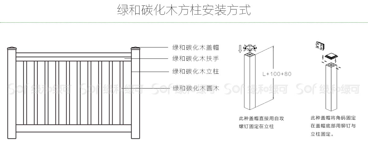 纳米碳化木方柱安装方式