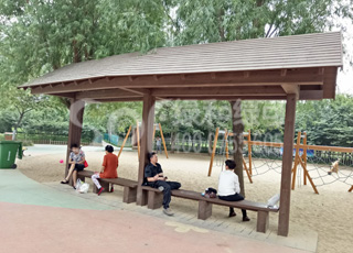 木塑休闲亭/木塑塑木凉亭
