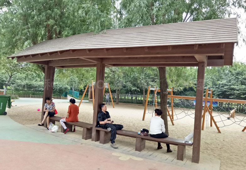 木塑休闲亭/木塑塑木凉亭