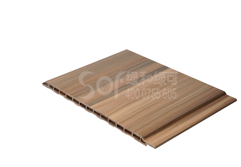 绿可生态木覆膜面板LBO200X9 彩橡